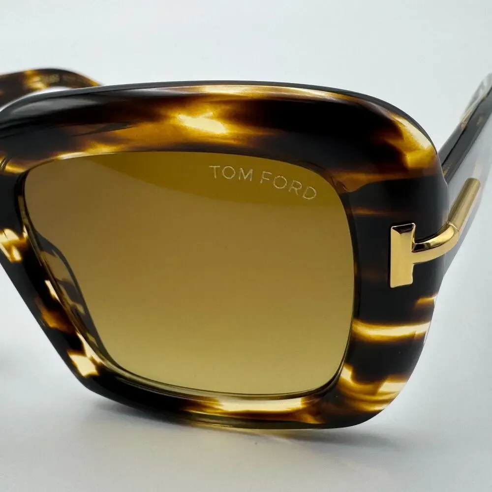 Tom Ford Sunglasses Icon TF1330 55F Havana Brown Frame Brown Gradient Lens 53mm